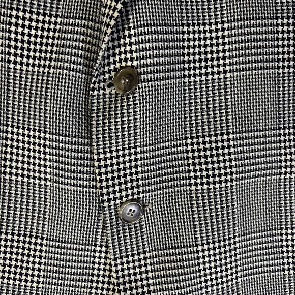 Valentino Uomo Men's Blazer 100% Virgin Wool Glen Plaid Italy Neiman Marcus 44R - Picture 13 of 14